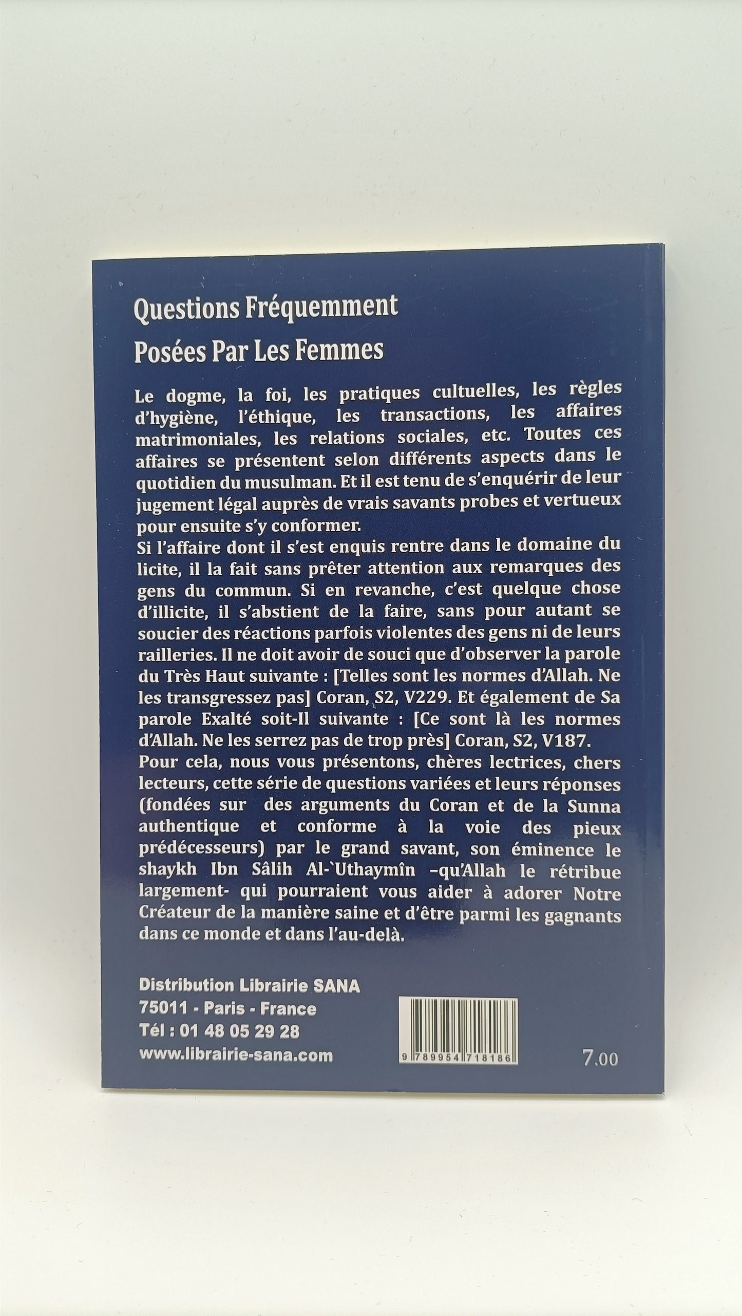 Questions Fréquemment Posées Par Les Femmes D'après UTHAYMIN