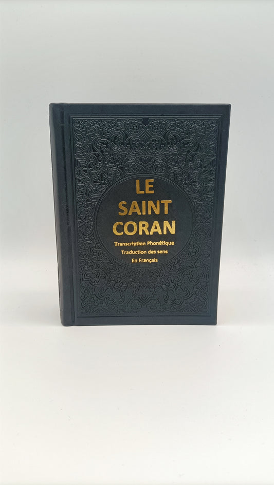 Le saint coran Arabe / Français et Phonétique - Noir