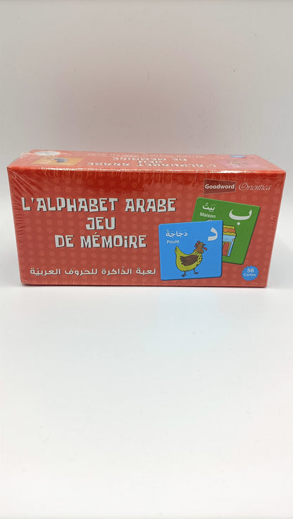 L'alphabet arabe : Jeu de mémoire des lettres arabes (56 cartes)