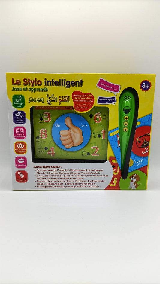 Le Stylo intelligent : Joue et apprend avec plus de 100 cartes illustrées bilingues (français/arabe)