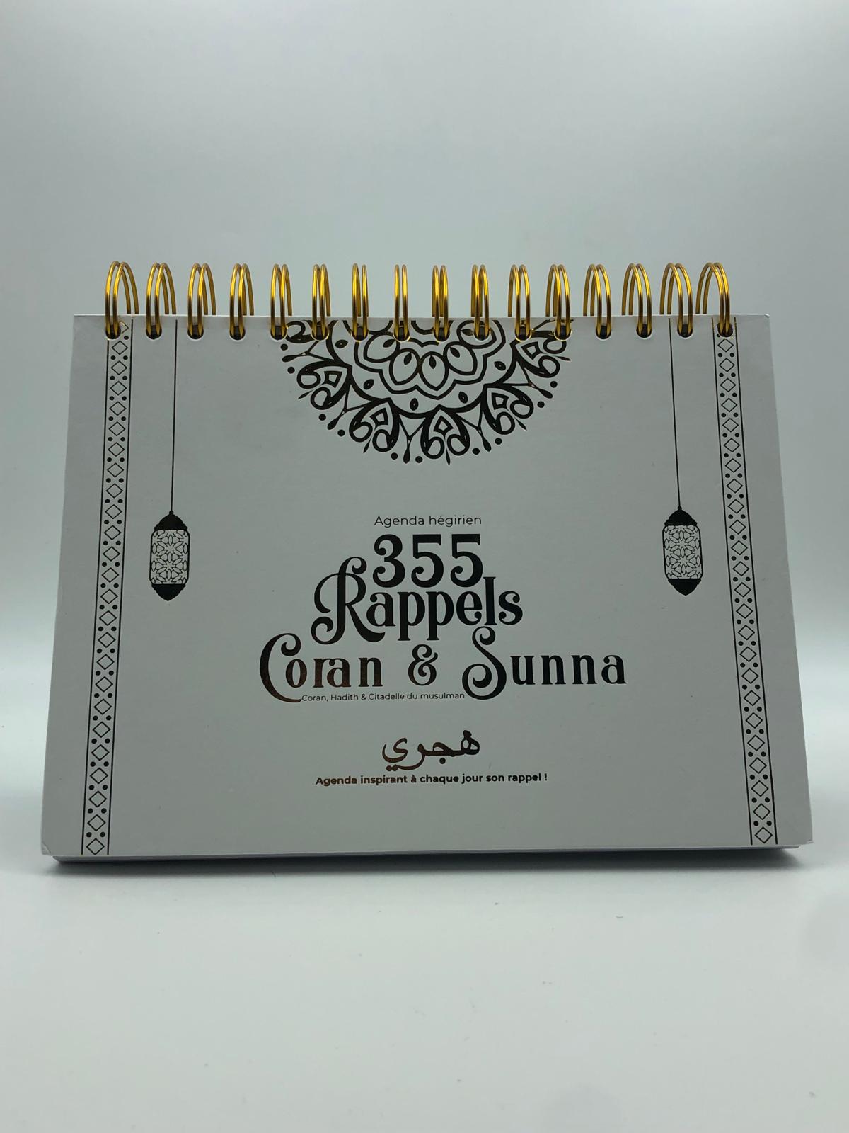 Calendrier 365 Rappels Coran & Sunna - Grand Format Blanc