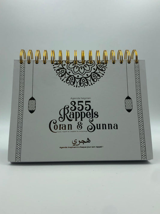 Calendrier 365 Rappels Coran & Sunna - Grand Format Blanc